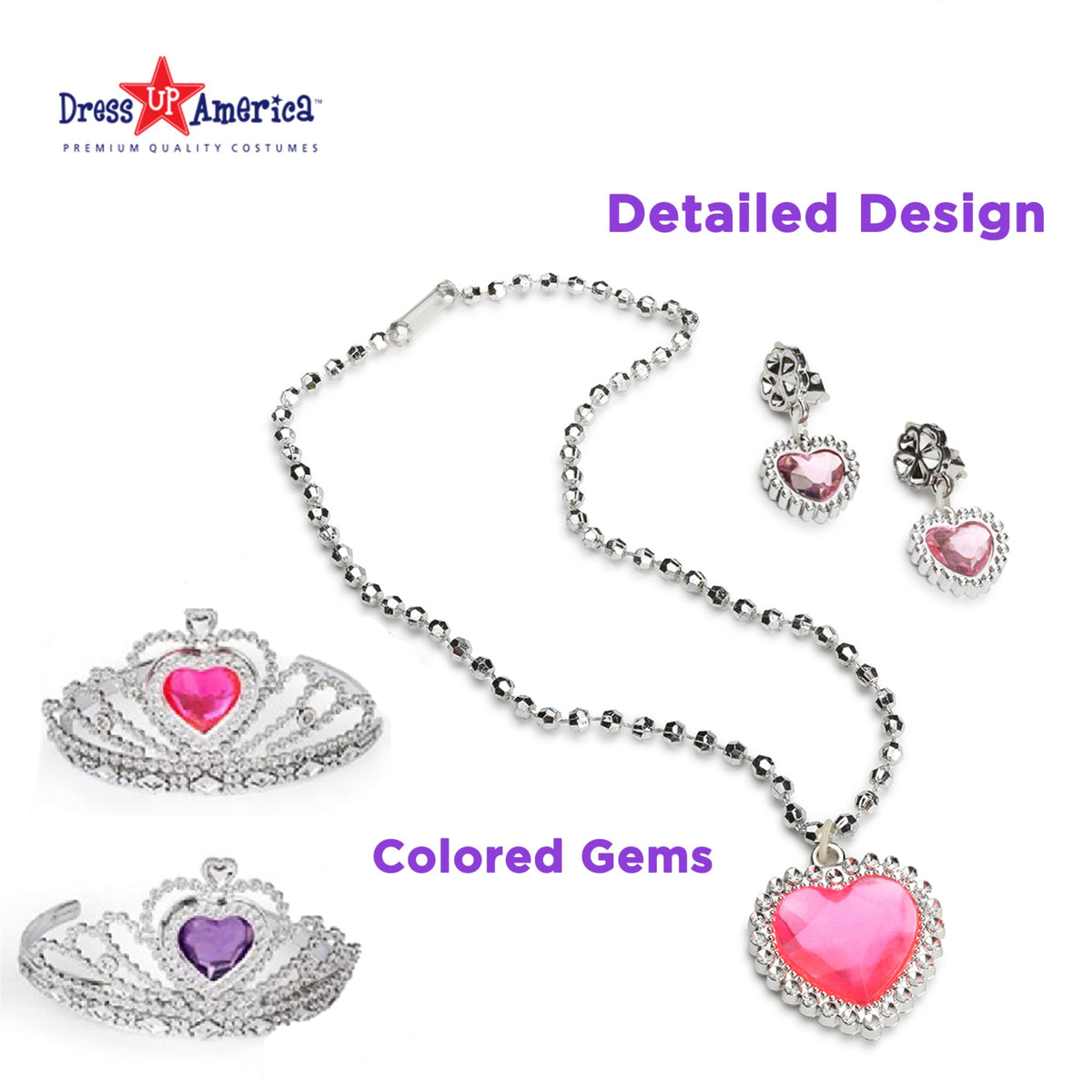 Princess Jewelry, Shoes and Tiara Set - Kids