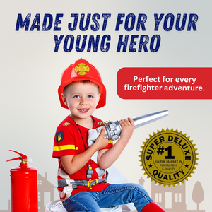 Red Fireman's Helmet - Kids