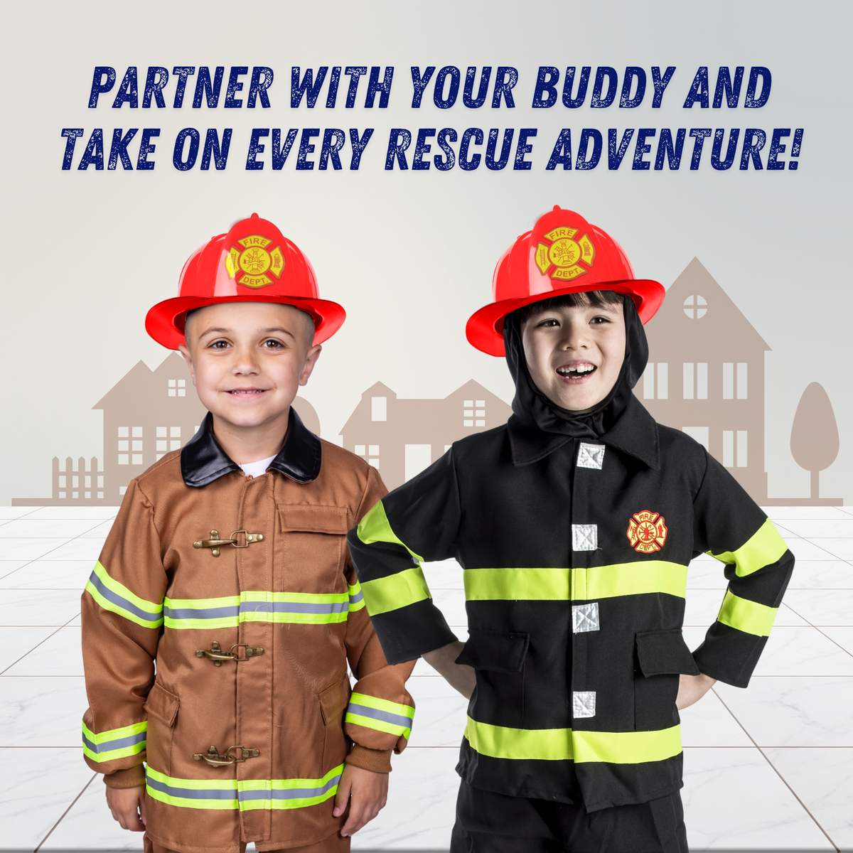 Red Fireman's Helmet - Kids