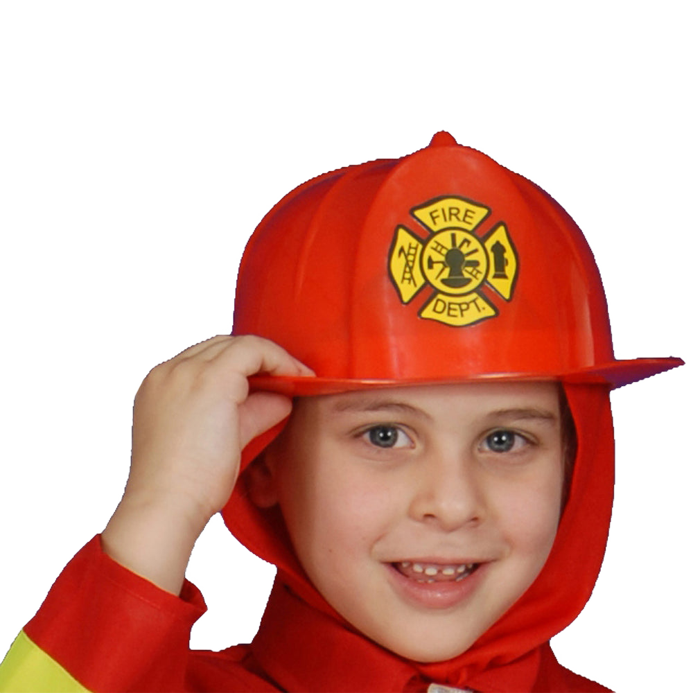 Red Fireman's Helmet - Kids
