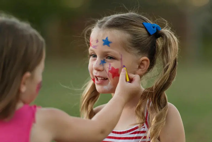 kids playing with face_crayons