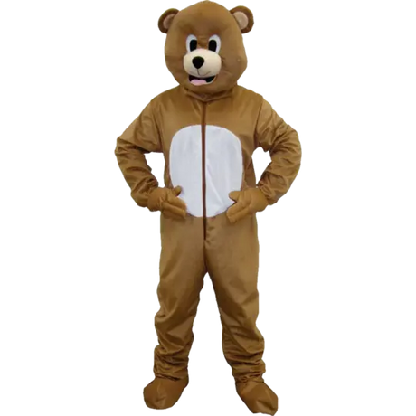A picture of a kid in Teddy bear costume