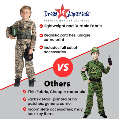 Army Soldier Costume - Kids