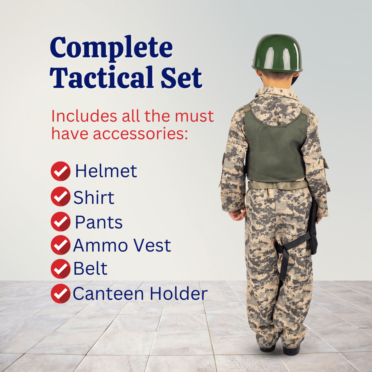 Army Soldier Costume - Kids