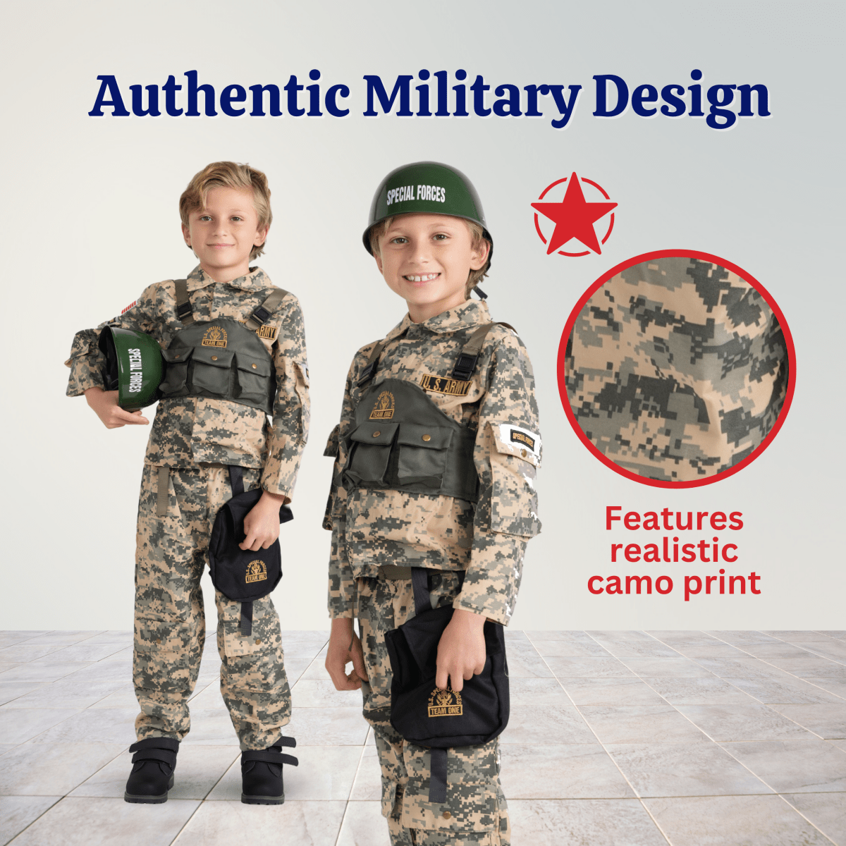 Army Soldier Costume - Kids