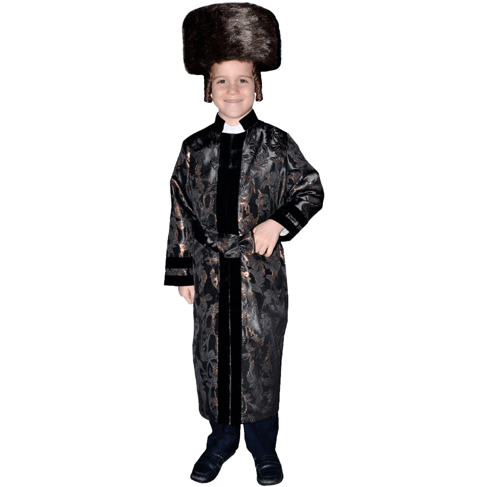 Black Rabbi Coat - Kids