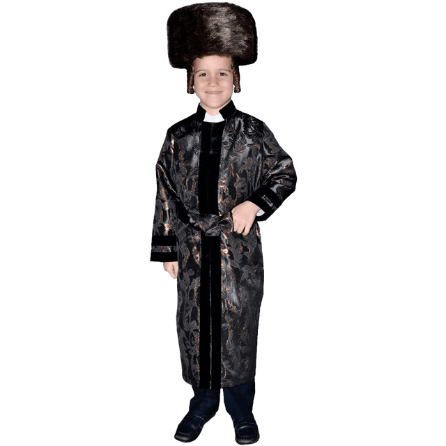 Black Rabbi Coat - Kids