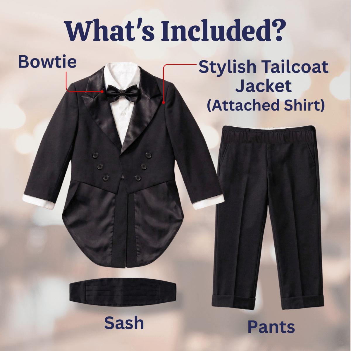 Black Tuxedo Costume - Adults
