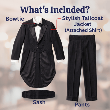 Black Tuxedo Costume - Kids
