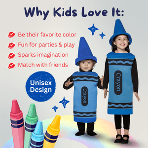Blue Crayon Costume - Kids