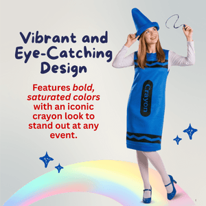Blue Crayon Costume - Kids