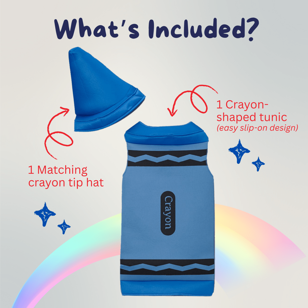 Blue Crayon Costume - Kids