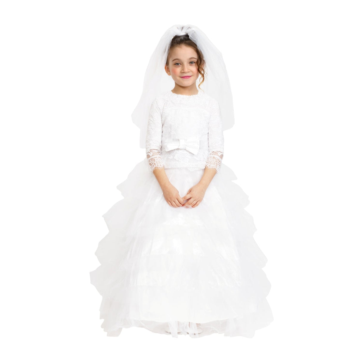 Bridal Dress with Wedding Veil - Kids