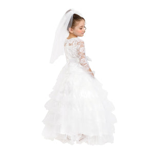 Bridal Dress with Wedding Veil - Kids