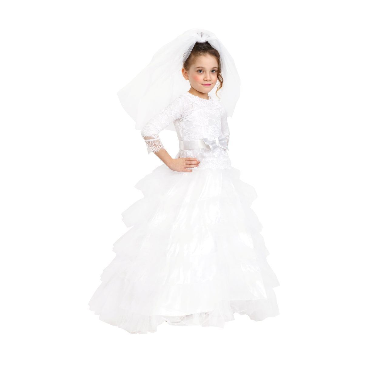 Bridal Dress with Wedding Veil - Kids