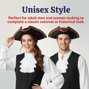 Burgundy Pirate Hat - Adults