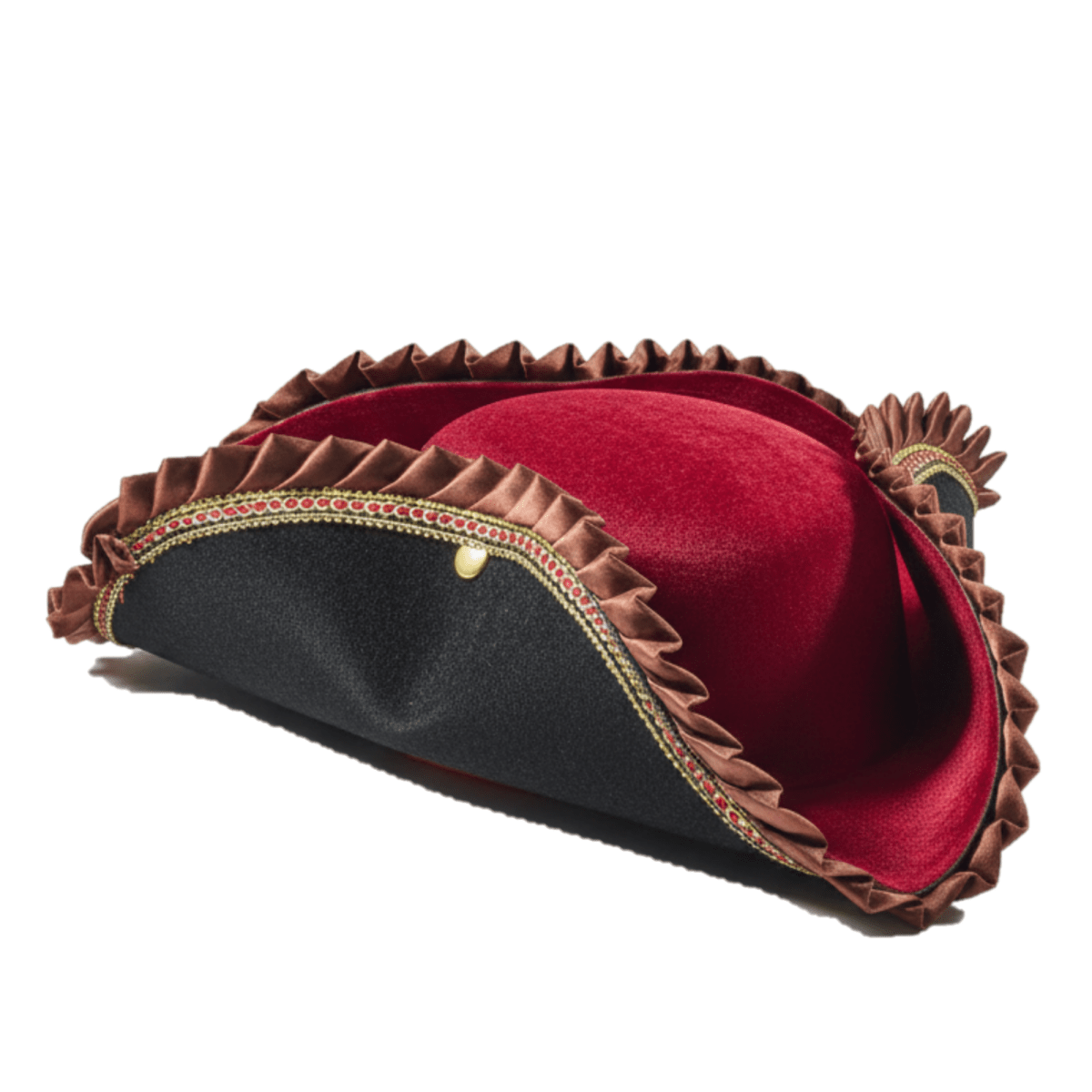 Burgundy Pirate Hat - Adults