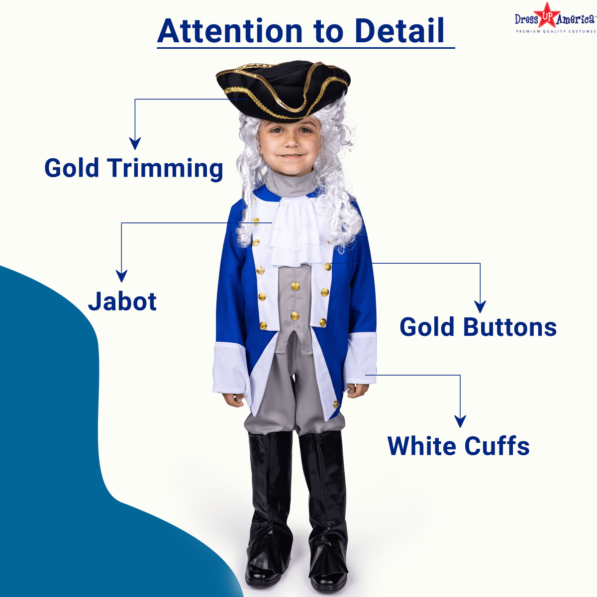 Colonial Patriot Costume - Kids