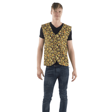 Emoji Printed Vest - Adults