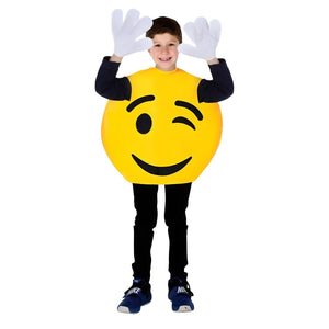 Emoji Wink Smiley Costume - Kids