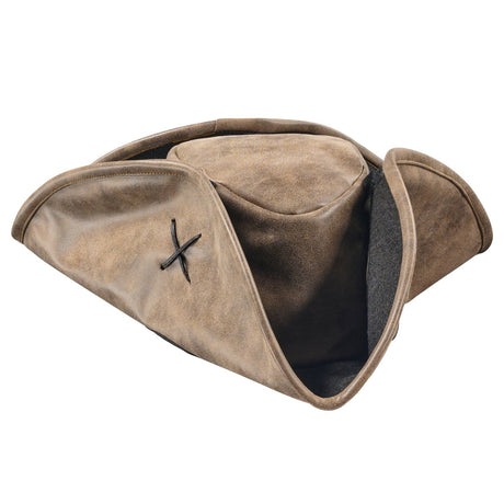 Faux Leather Pirate Hat - Adults