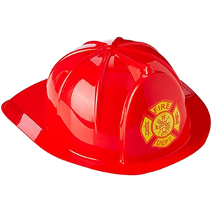 Red Firefighter Helmet - Adults