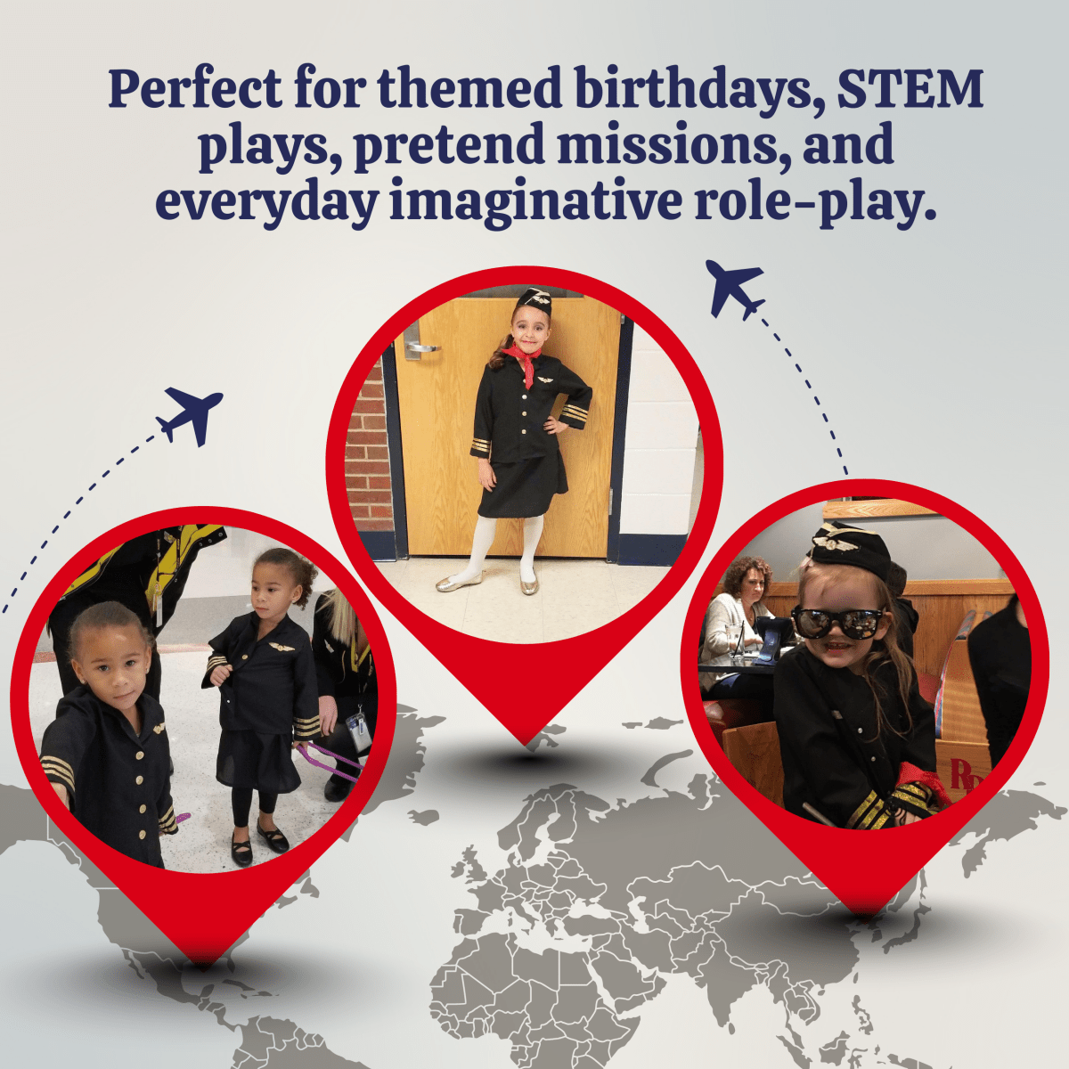 Flight Attendant Costume - Kids