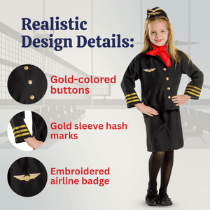 Flight Attendant Costume - Kids