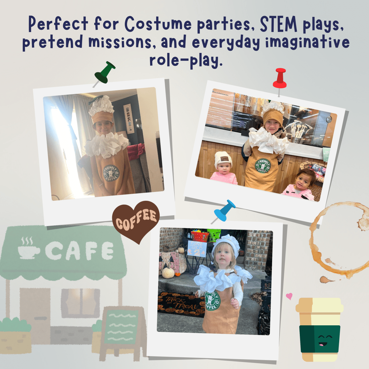Frappuccino Coffee Costume - Kids