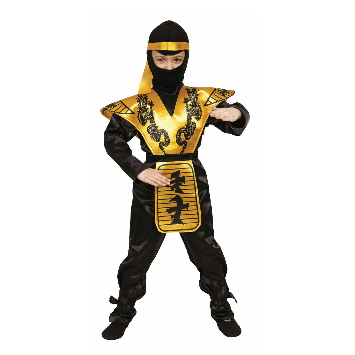 Gold Ninja Costume - Kids