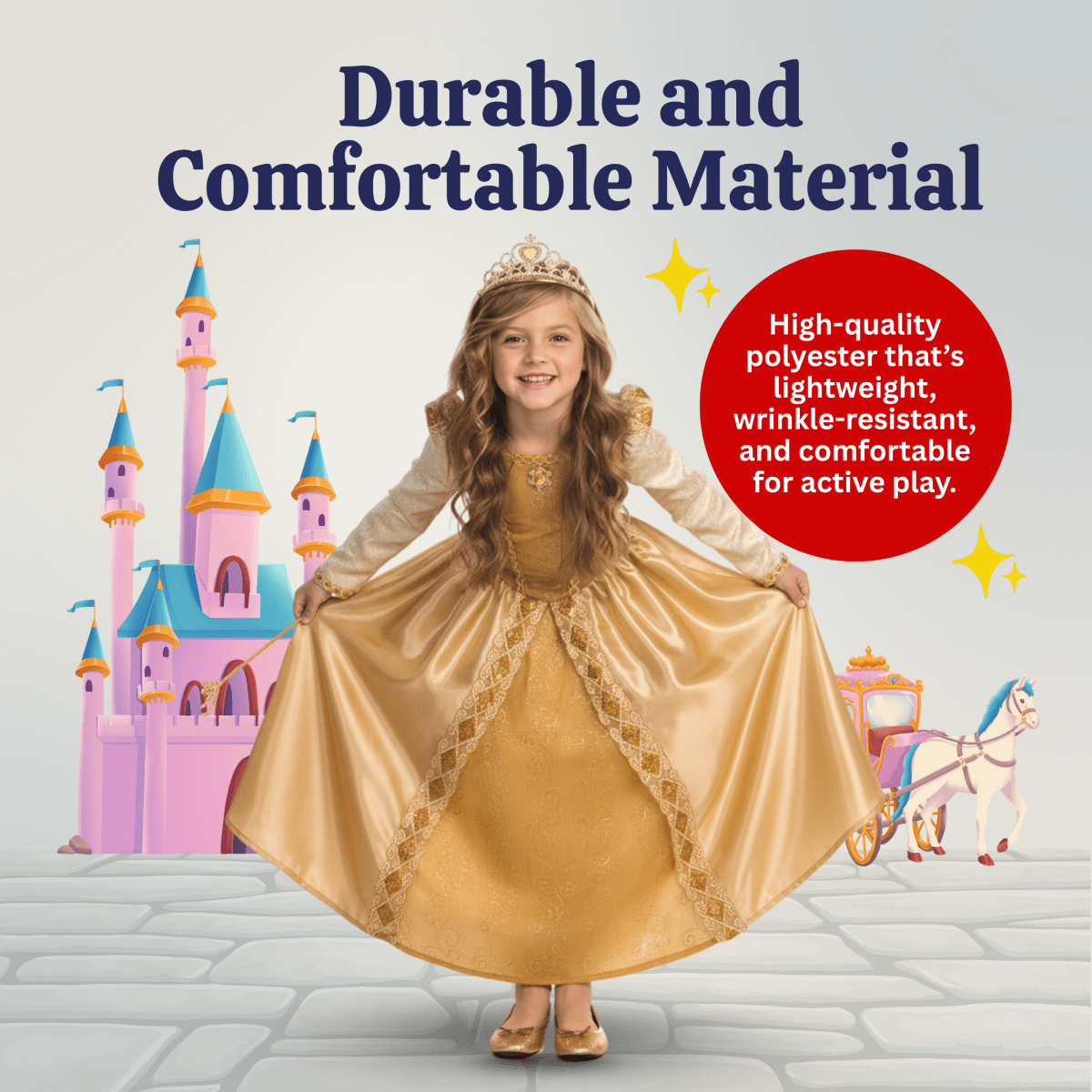 Gold Princess Costume - Kids
