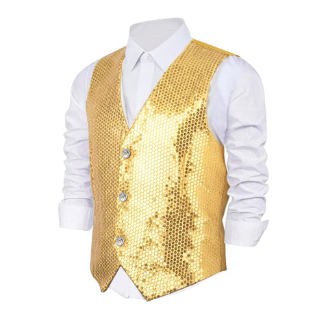 Gold Sequin Vest - Adults