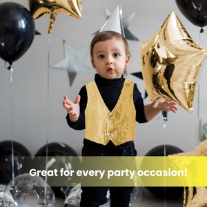 Gold Sequin Vest - Kids