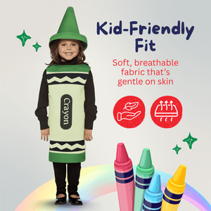 Green Crayon Costume - Kids