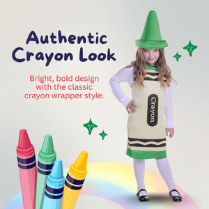 Green Crayon Costume - Kids