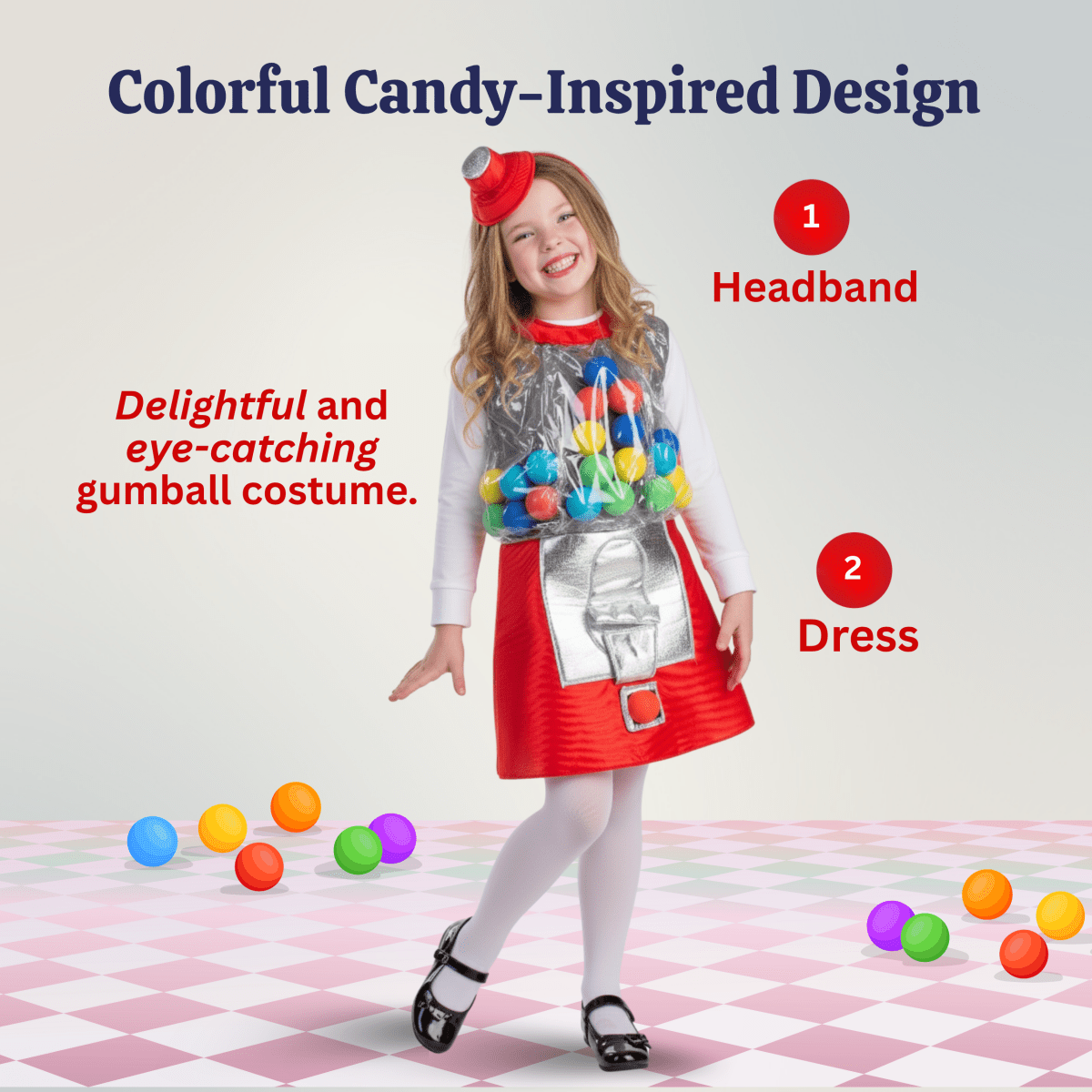 Gumball Machine Costume - Kids