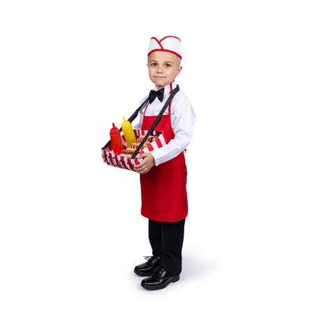 Hot Dog Vendor Costume - Kids