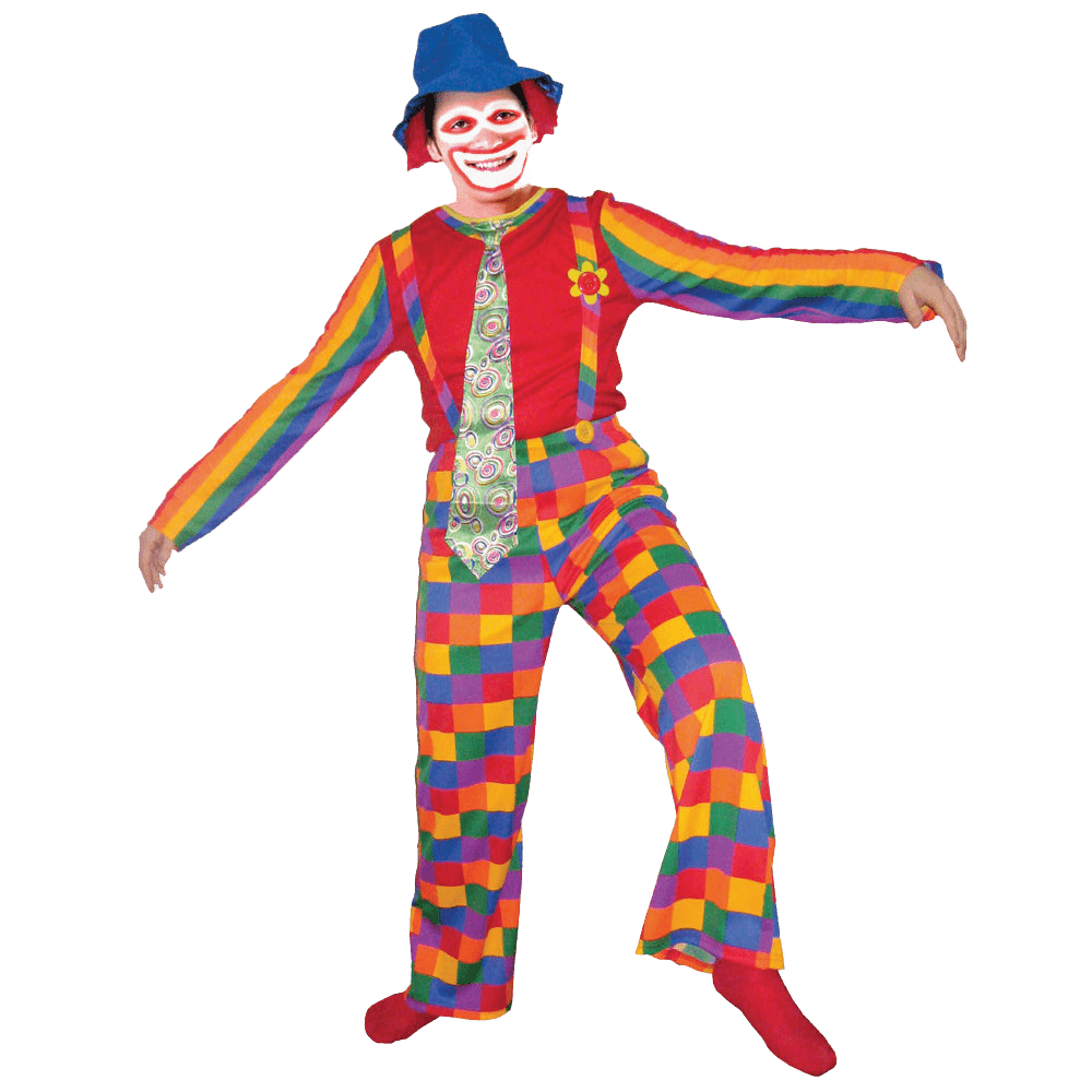 Jolly Laughing Clown Costume - Adults - Dress Up America