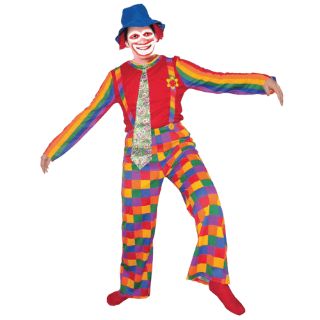 Jolly Laughing Clown Costume - Adults