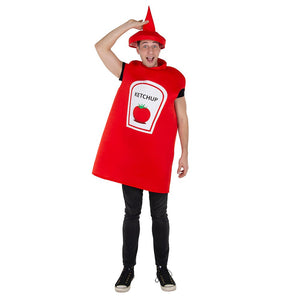 Ketchup Bottle Costume - Adults