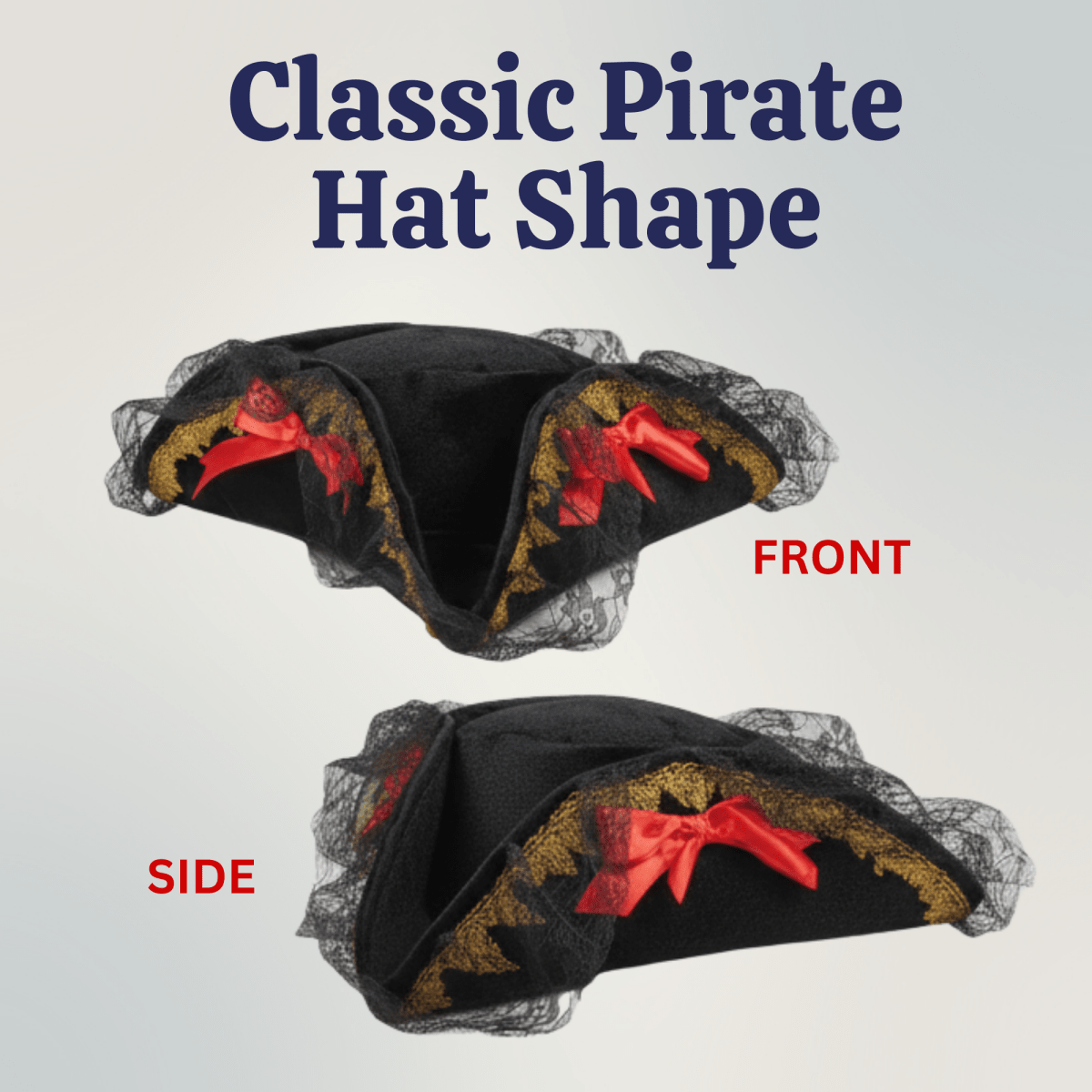 Lace Pirate Hat - Adults