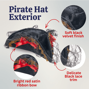 Lace Pirate Hat - Adults