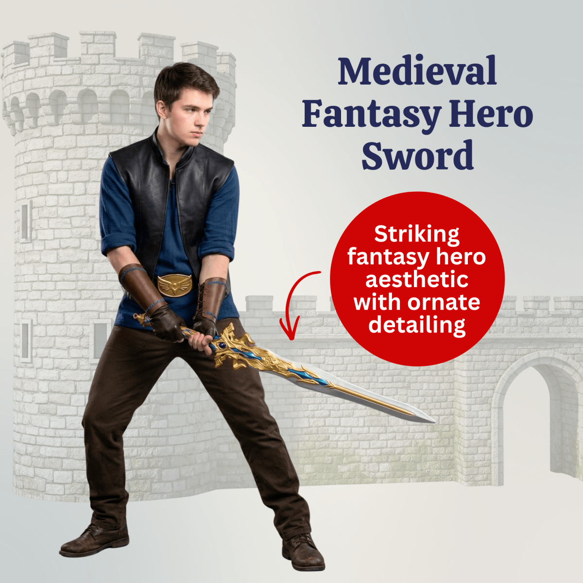 Legendary Hero Sword 31.5'' - Plastic