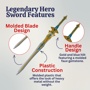 Legendary Hero Sword 31.5'' - Plastic