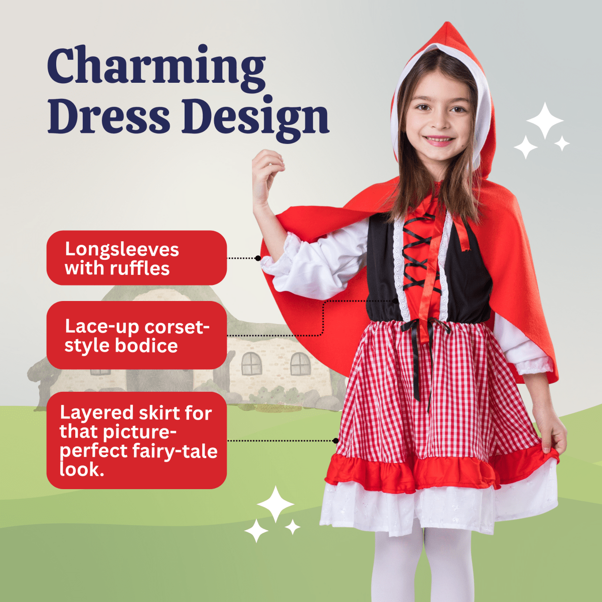 Little Red Riding Hood Costume - Kids