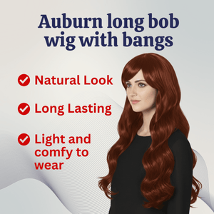 Long Wavy Wig with Bangs