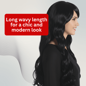 Long Wavy Wig with Bangs