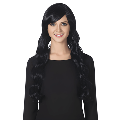 Long Wavy Wig with Bangs