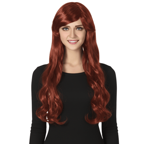 Long Wavy Wig with Bangs