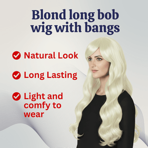 Long Wavy Wig with Bangs